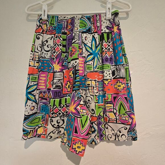 Vintage Judy Knapp Button-Up Blouse and Matching Pull-On Short Set, Mixed Sizes - Picture 8 of 13